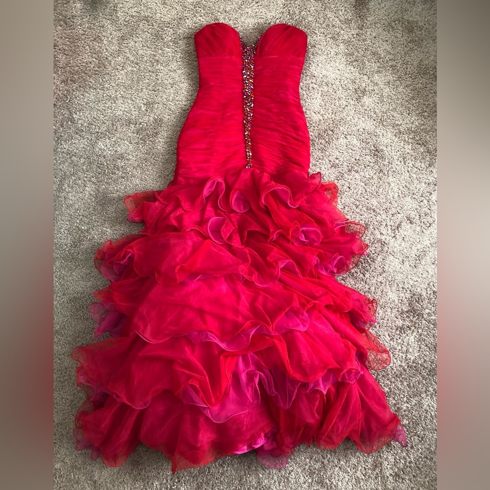 Sherri Hill Strapless Dress